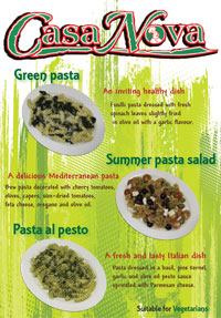 Summer Dishes - Casanova Restaurant
